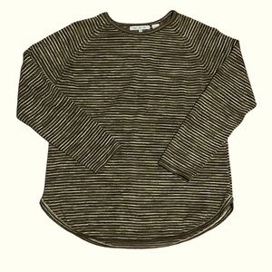 Olive Tonal-stripe Sweater